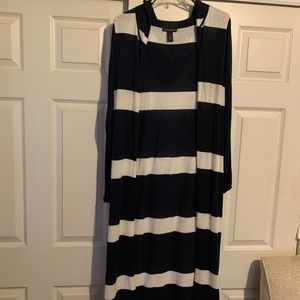 Hooded duster/cardigan